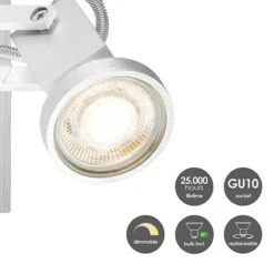 Home Sweet Home LED-Wandstrahler Cali 5,8 W, L X B X H: 11,5 X 11,5 X 14,5 Cm, Aluminium, Warmweiß -Beleuchtung 12 2814
