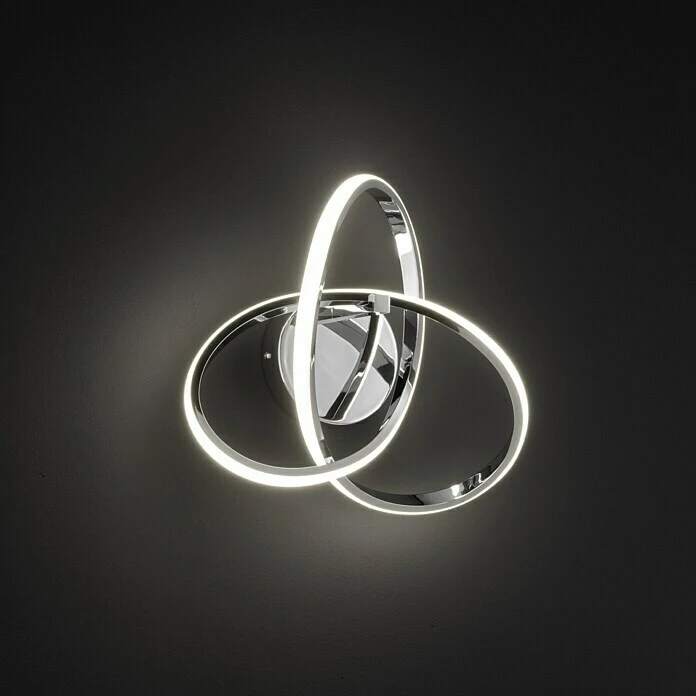 WOFI Indigo LED-Wandleuchte 14 W, L X B X H: 30 X 29 X 15 Cm, Chrom, Warmweiß 3 WOFI Indigo LED-Wandleuchte 14 W, L X B X H: 30 X 29 X 15 Cm, Chrom, Warmweiß