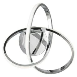 WOFI Indigo LED-Wandleuchte 14 W, L X B X H: 30 X 29 X 15 Cm, Chrom, Warmweiß 11 WOFI Indigo LED-Wandleuchte 14 W, L X B X H: 30 X 29 X 15 Cm, Chrom, Warmweiß -Beleuchtung 12 2837