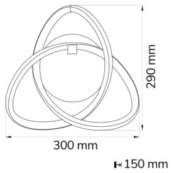 WOFI Indigo LED-Wandleuchte 14 W, L X B X H: 30 X 29 X 15 Cm, Chrom, Warmweiß 13 WOFI Indigo LED-Wandleuchte 14 W, L X B X H: 30 X 29 X 15 Cm, Chrom, Warmweiß -Beleuchtung 12 2839