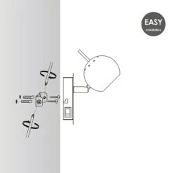 Home Sweet Home LED-Wandstrahler Bollo 5,8 W, L X B X H: 14 X 14 X 11,5 Cm, Chrom, Warmweiß -Beleuchtung 12 2883