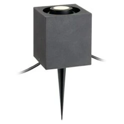 Garden 24 LED-Wegeleuchte Schwarz, Höhe: 10,3 Cm, Warmweiß