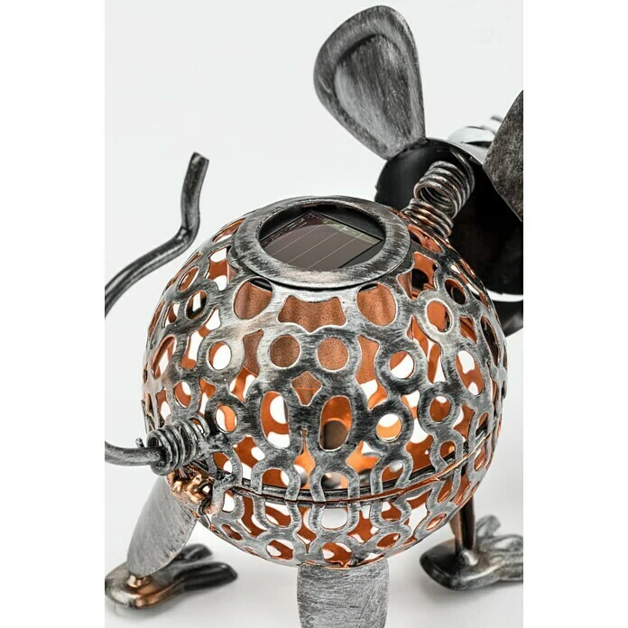 BAUHAUS Solarleuchte Maus 22,5 X 11,5 X 16 Cm, 1,2 V, Metall, Mit Leuchtmittel 8 BAUHAUS Solarleuchte Maus 22,5 X 11,5 X 16 Cm, 1,2 V, Metall, Mit Leuchtmittel – Bild 6