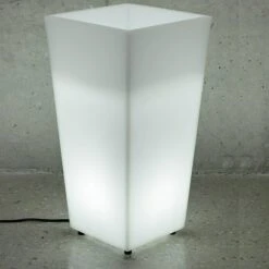 Pflanzsäule Eckig Melisa 30 30 X 30 X 60 Cm -Beleuchtung 12 2949