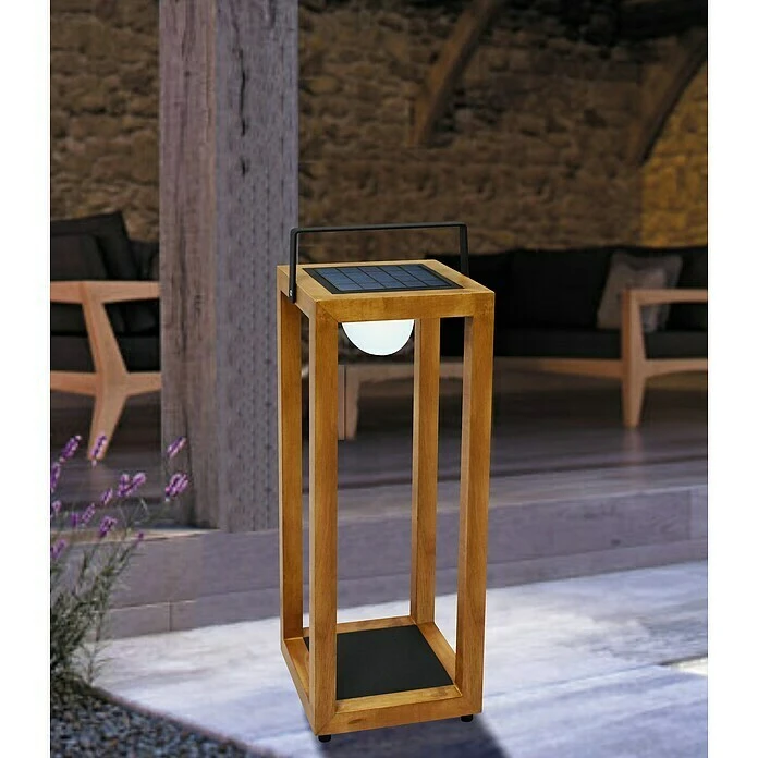 Solarleuchte Legna Holz, 0,4 W, L X B X H: 20 X 20 X 59 Cm, IP44 6 Solarleuchte Legna Holz, 0,4 W, L X B X H: 20 X 20 X 59 Cm, IP44 – Bild 4