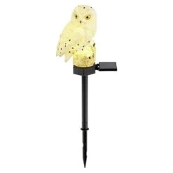 Globo Solarleuchte Eule Höhe: 44 Cm, Ein-/Ausschalter