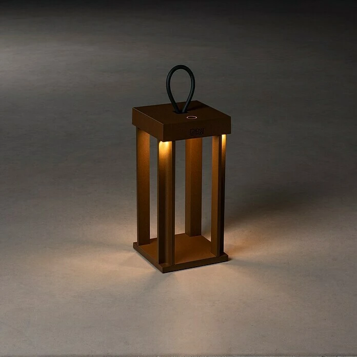 Konstsmide LED-Laterne Cannes 15 X 15 X 42 Cm, Rost 4 Konstsmide LED-Laterne Cannes 15 X 15 X 42 Cm, Rost – Bild 2