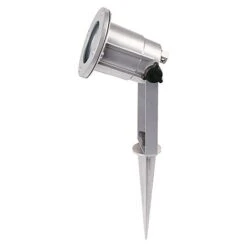 Starlux Splash LED-Gartenstrahler 1-flammig, 3 W, Silber, Erdspieß