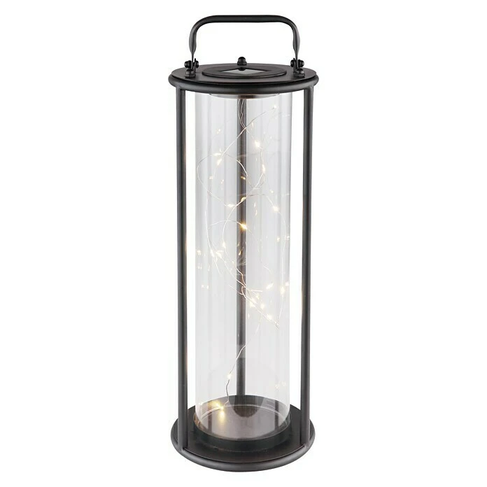 Globo Solarleuchte Ø X H: 15 X 40,5 Cm, Schwarz, LED 4 Globo Solarleuchte Ø X H: 15 X 40,5 Cm, Schwarz, LED – Bild 2