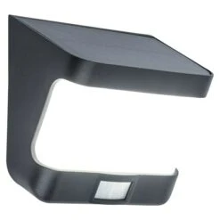 Lutec LED-Sensor-Außenwandleuchte 8 W, L X B X H: 6,9 X 12,5 X 11,8 Cm, Schwarz, Neutralweiß -Beleuchtung 12 3044