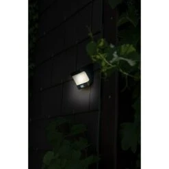 Lutec LED-Sensor-Außenwandleuchte 8 W, L X B X H: 6,9 X 12,5 X 11,8 Cm, Schwarz, Neutralweiß -Beleuchtung 12 3046