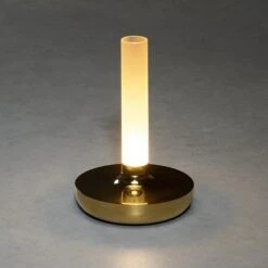 Konstsmide Akku-Tischleuchte Biarritz L X B X H: 13,5 X 13,5 X 20,5 Cm, Gold -Beleuchtung 12 3050