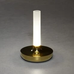 Konstsmide Akku-Tischleuchte Biarritz L X B X H: 13,5 X 13,5 X 20,5 Cm, Gold -Beleuchtung 12 3051
