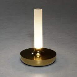 Konstsmide Akku-Tischleuchte Biarritz L X B X H: 13,5 X 13,5 X 20,5 Cm, Gold -Beleuchtung 12 3052