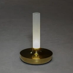 Konstsmide Akku-Tischleuchte Biarritz L X B X H: 13,5 X 13,5 X 20,5 Cm, Gold -Beleuchtung 12 3053