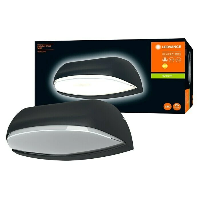 Ledvance LED-Außenwandleuchte Endura 12 W, 21 X 8,6 X 9 Cm, Dunkelgrau, IP44 4 Ledvance LED-Außenwandleuchte Endura 12 W, 21 X 8,6 X 9 Cm, Dunkelgrau, IP44 – Bild 2