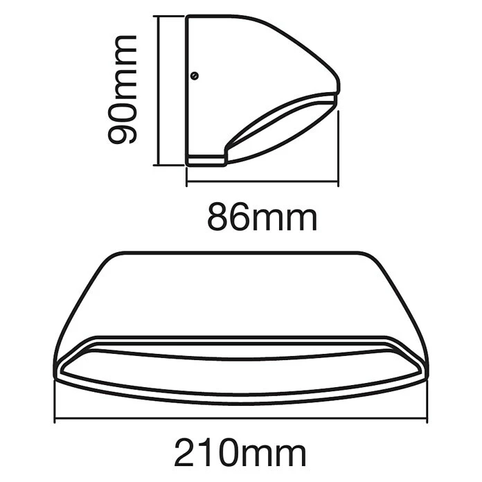 Ledvance LED-Außenwandleuchte Endura 12 W, 21 X 8,6 X 9 Cm, Dunkelgrau, IP44 6 Ledvance LED-Außenwandleuchte Endura 12 W, 21 X 8,6 X 9 Cm, Dunkelgrau, IP44 – Bild 4