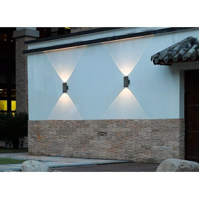 Trio Leuchten Außenwandleuchte Colorado 3 W, 6,5 X 9 X 20 Cm, Anthrazit, IP54 6 Trio Leuchten Außenwandleuchte Colorado 3 W, 6,5 X 9 X 20 Cm, Anthrazit, IP54 – Bild 4