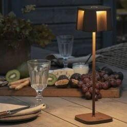 Konstsmide LED-Tischleuchte Nice L X B X H: 10 X 10 X 36 Cm, Warmweiß, Rost