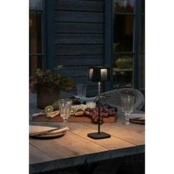 Konstsmide LED-Tischleuchte Nice L X B X H: 10 X 10 X 36 Cm, Warmweiß, Schwarz -Beleuchtung 12 3152