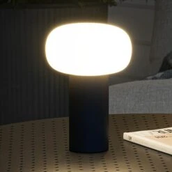 Konstsmide Akku-Tischleuchte Antibes L X B X H: 13 X 13 X 19 Cm, Schwarz, Mehrfarbig