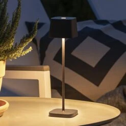 Konstsmide Akku-Tischleuchte Capri Mini L X B X H: 7 X 7 X 20 Cm, Schwarz