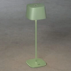 Konstsmide Akku-Tischleuchte Capri L X B X H: 10 X 10 X 36 Mm, Grün/Grau -Beleuchtung 12 3210