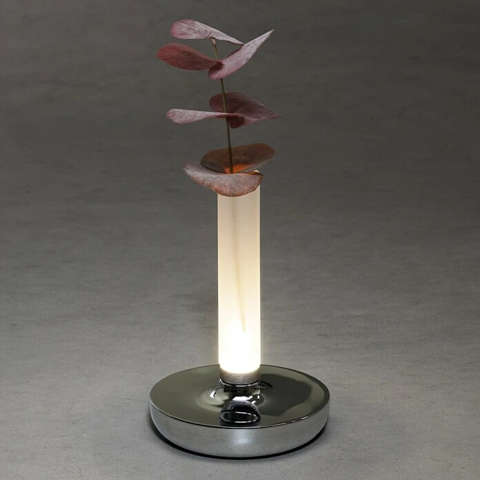 Konstsmide Akku-Tischleuchte Biarritz L X B X H: 13,5 X 13,5 X 20,5 Cm, Silber 3 Konstsmide Akku-Tischleuchte Biarritz L X B X H: 13,5 X 13,5 X 20,5 Cm, Silber