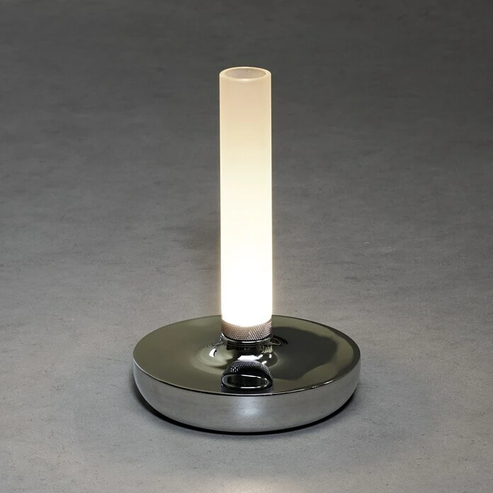 Konstsmide Akku-Tischleuchte Biarritz L X B X H: 13,5 X 13,5 X 20,5 Cm, Silber 7 Konstsmide Akku-Tischleuchte Biarritz L X B X H: 13,5 X 13,5 X 20,5 Cm, Silber – Bild 5