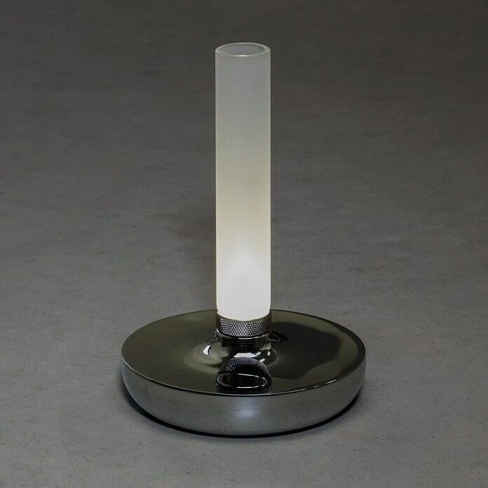 Konstsmide Akku-Tischleuchte Biarritz L X B X H: 13,5 X 13,5 X 20,5 Cm, Silber 8 Konstsmide Akku-Tischleuchte Biarritz L X B X H: 13,5 X 13,5 X 20,5 Cm, Silber – Bild 6