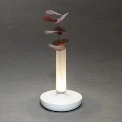 Konstsmide Akku-Tischleuchte Biarritz L X B X H: 13,5 X 13,5 X 20,5 Cm, Weiß