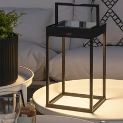 Konstsmide LED-Laterne Portofino 15,5 X 18,5 X 30 Cm, Schwarz