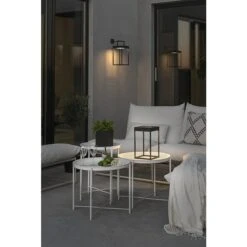 Konstsmide LED-Laterne Portofino 15,5 X 18,5 X 30 Cm, Schwarz -Beleuchtung 12 3271