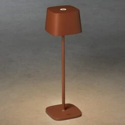 Konstsmide Akku-Tischleuchte Capri L X B X H: 10 X 10 X 36 Cm, Terrakotta -Beleuchtung 12 3296