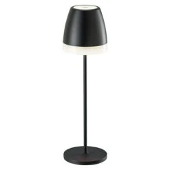 Starlux Akku-Tischleuchte Loreo L X B X H: 10 X 10 X 36 Cm, Schwarz, Warmweiß