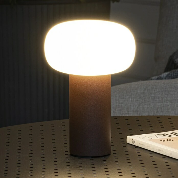 Konstsmide Akku-Tischleuchte Antibes L X B X H: 13 X 13 X 19 Cm, Rost, Mehrfarbig 3 Konstsmide Akku-Tischleuchte Antibes L X B X H: 13 X 13 X 19 Cm, Rost, Mehrfarbig