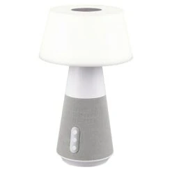 Reality Leuchten LED-Tischleuchte DJ 4 W, Weiß/Silber