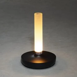 Konstsmide Akku-Tischleuchte Biarritz L X B X H: 13,5 X 13,5 X 20,5 Cm, Schwarz -Beleuchtung 12 3358