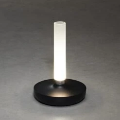 Konstsmide Akku-Tischleuchte Biarritz L X B X H: 13,5 X 13,5 X 20,5 Cm, Schwarz -Beleuchtung 12 3359