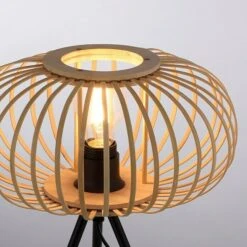 LeuchtenDirekt Racoon Tischleuchte 40 W, L X B X H: 32 X 32 X 41 Cm, Schwarz, Natur, E27 8 LeuchtenDirekt Racoon Tischleuchte 40 W, L X B X H: 32 X 32 X 41 Cm, Schwarz, Natur, E27 -Beleuchtung 12 336