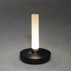 Konstsmide Akku-Tischleuchte Biarritz L X B X H: 13,5 X 13,5 X 20,5 Cm, Schwarz -Beleuchtung 12 3360