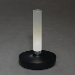 Konstsmide Akku-Tischleuchte Biarritz L X B X H: 13,5 X 13,5 X 20,5 Cm, Schwarz -Beleuchtung 12 3361