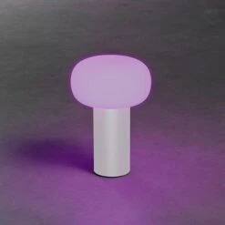 Konstsmide Akku-Tischleuchte Antibes L X B X H: 13 X 13 X 19 Cm, Weiß, Mehrfarbig -Beleuchtung 12 3365