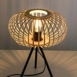 LeuchtenDirekt Racoon Tischleuchte 40 W, L X B X H: 32 X 32 X 41 Cm, Schwarz, Natur, E27 9 LeuchtenDirekt Racoon Tischleuchte 40 W, L X B X H: 32 X 32 X 41 Cm, Schwarz, Natur, E27 -Beleuchtung 12 337