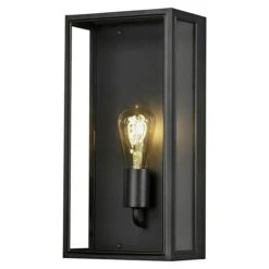 Konstsmide Außenwandleuchte Carpi Schwarz, IP44 -Beleuchtung 12 3377