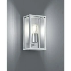 Trio Leuchten Außenwandleuchte 60 W, Silber, IP44
