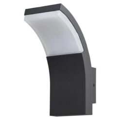 Starlux LED-Außenwandleuchte Mantova 7 W, 122 X 84 X 190 Mm, Silbergrau, Opal, IP54