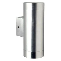 Starlux Außenwandleuchte Laxa 35 W, Edelstahl, IP54, Anzahl Leuchtmittel: 2 Stk.