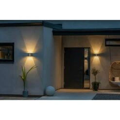 Konstsmide LED-Außenwandleuchte 12 W, 21 X 12 X 21,5 Cm, Weiß, IP54 -Beleuchtung 12 3449