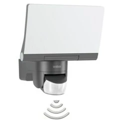 Steinel Sensor-LED-Strahler XLED HOME 2 S GRAPH V2 Graphit, Warmweiß